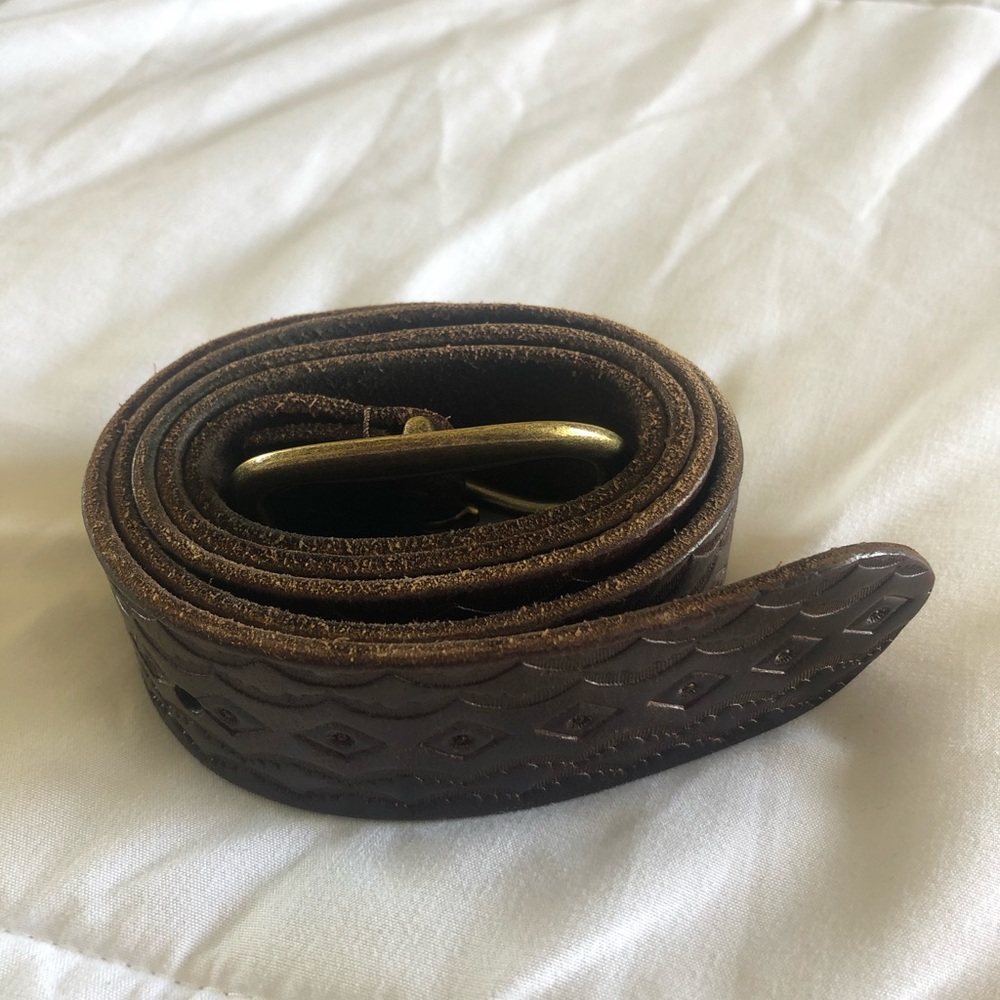 Hollister brown patterned belt